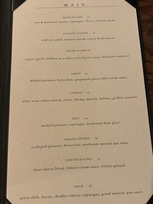 Menu photo 6 Indigo Crow Corrales, NM
