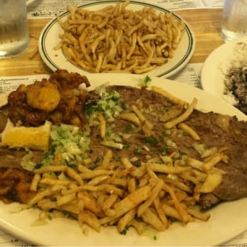 Original Rio Cristal - Super Rio Cristal pallomilla Steak with requisite fries to smother it in - Cuban Near Me - Miami, Florida Original Rio Cristal - Super Rio Cristal pallomilla Steak with requisite fries to smother it in - Cuban Near Me - Miami, Florida