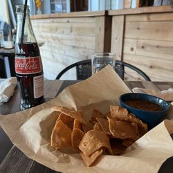 Lulu Taqueria + Mezcal - Mexican coke, chips & salsa