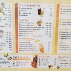 Happy Lemon - Dec 2024 Menu