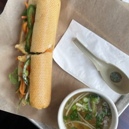 Tofu Banh Mi and Broth! Tofu Banh Mi and Broth!