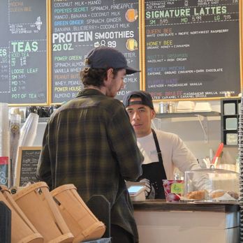 Little Green Hive - Close-up of the moment when the order is taking place. - Coffee & Tea Near Me - Roanoke, Virginia