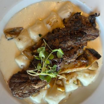 Shadowbrook - Black Truffle Gnocchi Blackened Ribeye Steak - American Near Me - Capitola, California Shadowbrook - Black Truffle Gnocchi Blackened Ribeye Steak - American Near Me - Capitola, California