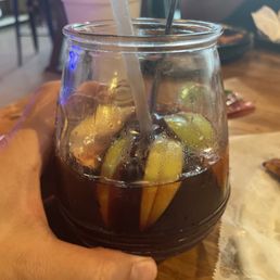 24oz of apple berry sangria. So good forgot to take a pic! 24oz of apple berry sangria. So good forgot to take a pic!