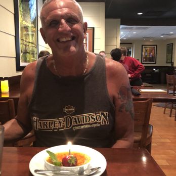 Stonewood Grill & Tavern - Another happy customer celebrating his birthday. - New American Near Me - Ormond Beach, Florida Stonewood Grill & Tavern - Another happy customer celebrating his birthday. - New American Near Me - Ormond Beach, Florida