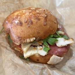 Zesty Tuscan Asiago Bagel Stack Zesty Tuscan Asiago Bagel Stack