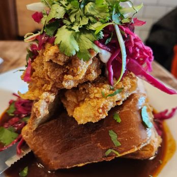 Jam Cafe on Beatty - Chicken French toast - Breakfast & Brunch Near Me - Vancouver, British Columbia