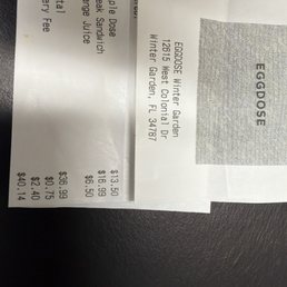 Delivery fee when no delivery it was take out