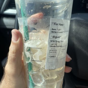 Starbucks - Light ice - Coffee & Tea Near Me - Weston, Florida