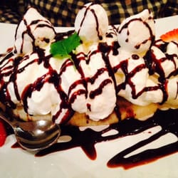 En generös portion Banana split :P