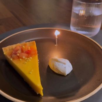 Restaurant Gish - Dessert: Tangerine Tart - New American Near Me - Santa Clara, California Restaurant Gish - Dessert: Tangerine Tart - New American Near Me - Santa Clara, California