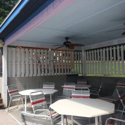 Avalon Resort - This shaded oasis in the pool area provides an escape from the heat!