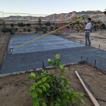 JC & Sons Landscaping - It was a very hot day so they brought extra workers to ensure they could stay in front of the concrete drying. - Landscaping Near Me
