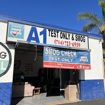 A1 Test Only & Smog - Outside front - Smog Check Stations Near Me - Cypress, California
