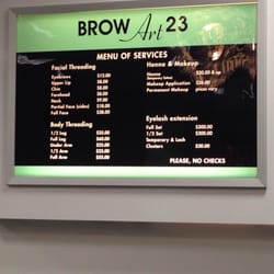 Brow Art 23 - Menu