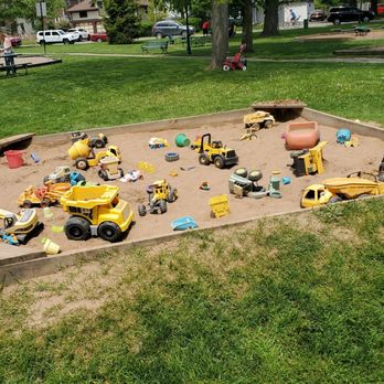Garrison Park - Toys in sandbox - Parks Near Me