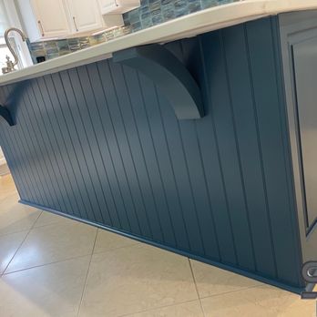 Superior Painting - Kitchen remodel - painted all cabinetry, new stove hook, new backsplash - Painters Near Me Superior Painting - Kitchen remodel - painted all cabinetry, new stove hook, new backsplash - Painters Near Me