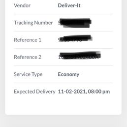 It's marked as delivered here, but the next photo shows a package-free door.