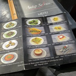 Antep Sofrasi - Dessert menu.