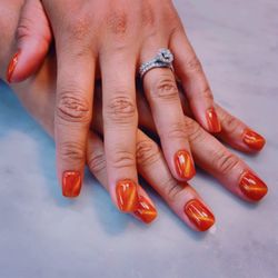 The Nails Studio - Orange Lion's Eye. Happy Halloween!! :)