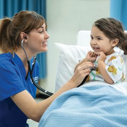 Stanbridge University - BSN students learn in a hands-on environment as they practice in the Nursing Skills Lab.
*OC Campus Shown