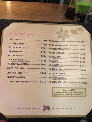 Menu photo 6 Sushi Cruise Edgewater, NJ