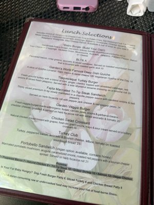 Menu photo 6 Secret Garden Cafe Sedona, AZ Menu photo 6 Secret Garden Cafe Sedona, AZ