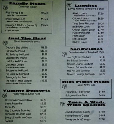 Menu photo 5 George's Happy Hog Barbeque Oklahoma City, OK