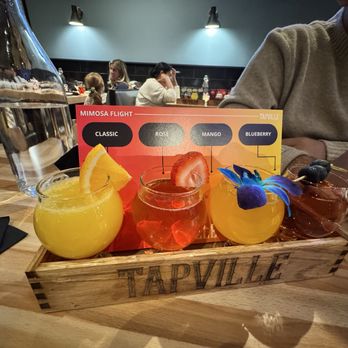 Tapville Social - MIMOSA FLIGHT - American Near Me - Jersey City, New Jersey Tapville Social - MIMOSA FLIGHT - American Near Me - Jersey City, New Jersey