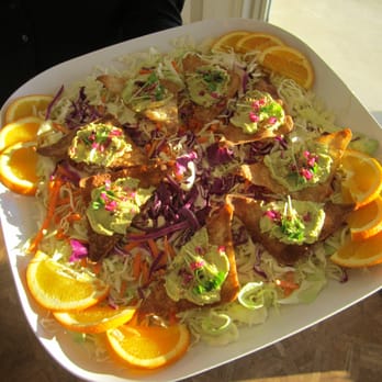 Akioni's Catering - Edamame hummus on a wonton chip - Caterers Near Me Akioni's Catering - Edamame hummus on a wonton chip - Caterers Near Me