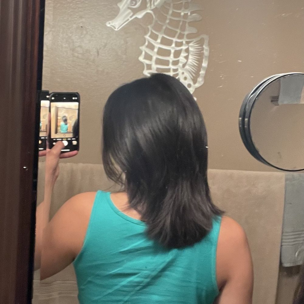 Back of hair Back of hair