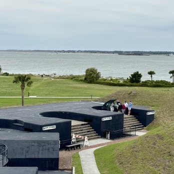 Fort Moultrie - View towards Fort Sumter - Landmarks & Historical Buildings Near Me - Sullivan's Island, South Carolina Fort Moultrie - View towards Fort Sumter - Landmarks & Historical Buildings Near Me - Sullivan's Island, South Carolina