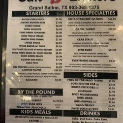 Salt Lickers - Menu