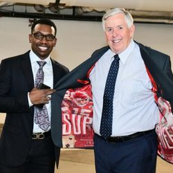 The Tailor of Kansas City - Former Governor Mike Parson sporting his custom piece from The Tailor of Kansas City Blue Springs.