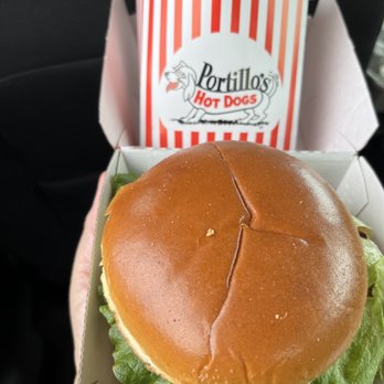 Portillo's Ft. Wayne - Grilled chicken burger and crinkle fries - Hot Dogs Near Me - Fort Wayne, Indiana