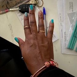 D'yVonne's Nails and Beauty Bar - These are my natural nails! No acrylic. Always love my nails.