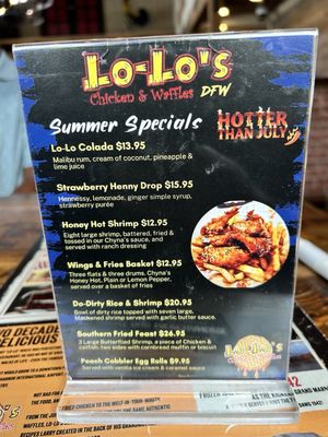 Menu photo 1 Lo-Lo’s Chicken & Waffles Grapevine, TX Menu photo 1 Lo-Lo’s Chicken & Waffles Grapevine, TX