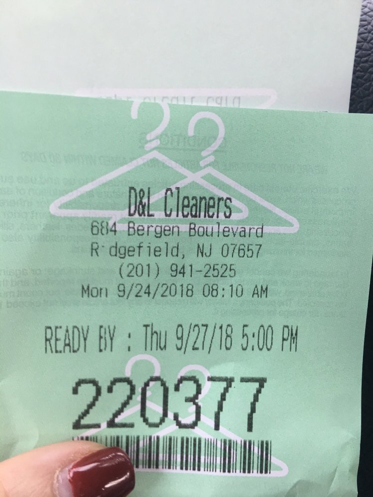 D & L CLEANERS Updated June 2024 684 Bergen Blvd, Ridgefield, New