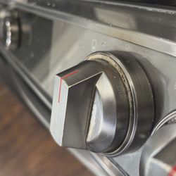 Video Repair Place - Knob showing scorch marks from flames coming out of the knob.