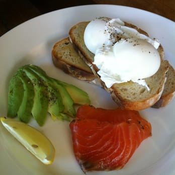 Harvest - House cured dill and juniper gravlax with avocado and poached organic eggs on toasted sourdough - Cafes Near Me - Newrybar, NSW Harvest - House cured dill and juniper gravlax with avocado and poached organic eggs on toasted sourdough - Cafes Near Me - Newrybar, NSW
