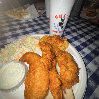 Gus's World Famous Fried Chicken - Mesa - 3 Piece Tender Plate - Chicken Shop Near Me - Mesa, Arizona Gus's World Famous Fried Chicken - Mesa - 3 Piece Tender Plate - Chicken Shop Near Me - Mesa, Arizona