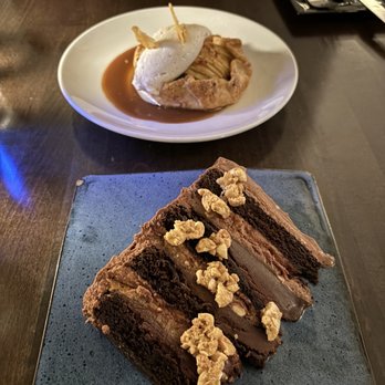 VIM Dining & Desserts - Apple cheddar galette and chocolate cake. Soo rich! - New American Near Me - Santa Cruz, California VIM Dining & Desserts - Apple cheddar galette and chocolate cake. Soo rich! - New American Near Me - Santa Cruz, California