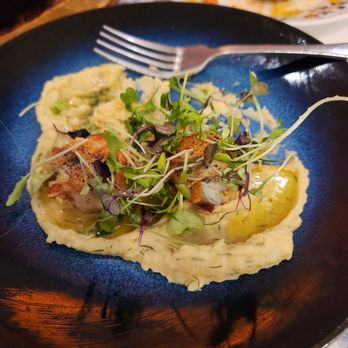 Smyrna Restaurant - Scallops with fava veloute - Greek Near Me - Alexandria, Virginia