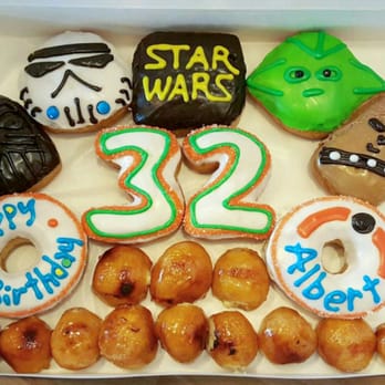 Earnest Donuts - Custom made Star Wars birthday donuts and Creme Brulee donut holes! - Donuts Near Me - Lewisville, Texas