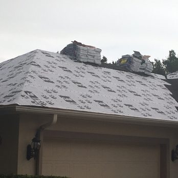 Fidus Roofing, Construction & Pavers - Synthetic felt being used here. There's no reason to use felt anymore. - Roofing Near Me - St. Augustine, Florida