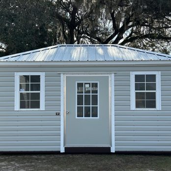 Jack's Shacks - 10X16 LARK HIP ROOF! - Sheds & Outdoor Storage Near Me - Ocala, Florida Jack's Shacks - 10X16 LARK HIP ROOF! - Sheds & Outdoor Storage Near Me - Ocala, Florida