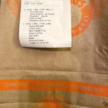 TOGO'S Sandwiches - Can't wait to dig in :) - Sandwiches Near Me - Las Vegas, Nevada