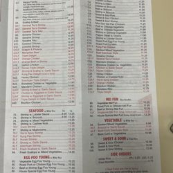 Updated menu
