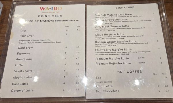 Menu photo 3 Wa-Iro Pasadena, CA