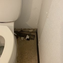 Baker's Acres Campground - Bathroom trim falling off and moldy